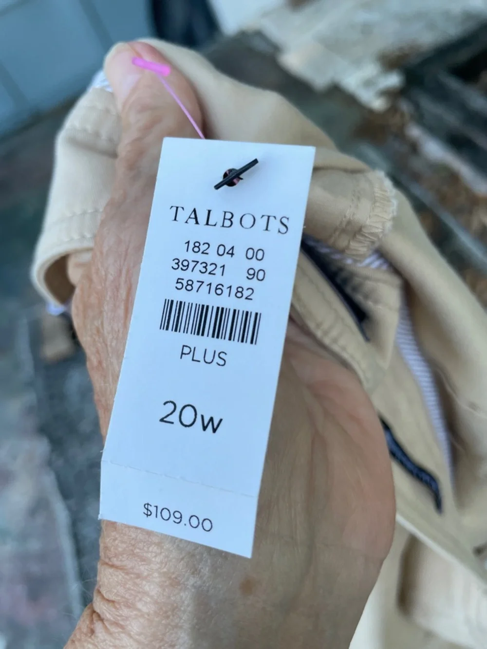 talbots wide ankle heritage khaki pants